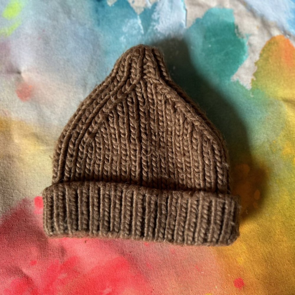 Caramel brown elf beanie Port Beanie dupe